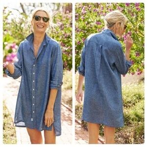 Frank & Eileen Blue Shirt Dress